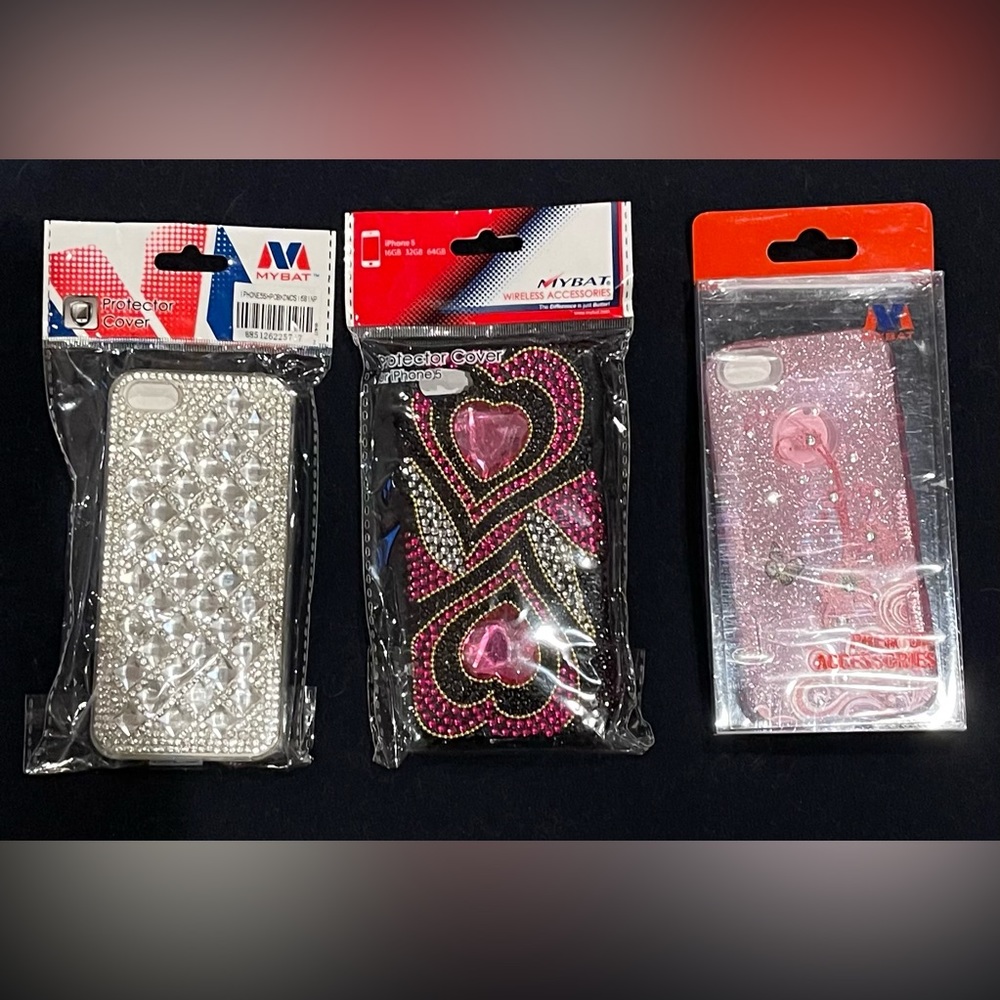 Three iPhone 5 covers new in package never used in great condition